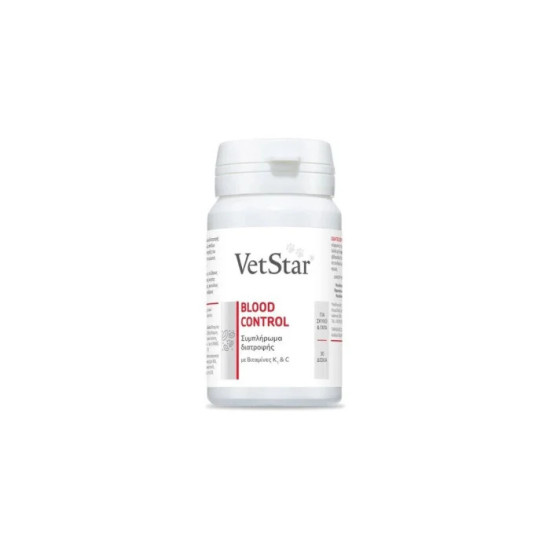 VetStar Blood Control, supliment cu vitamina K1 si C, 30 comprimate